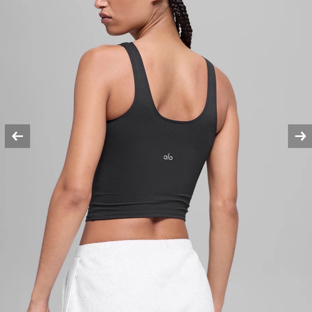 NWT ALO Yoga SoftSculpt Black Precision Tank